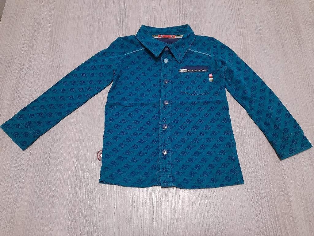 Blauw hemd 4 Funky Flavours 98/104, Enfants & Bébés, Garçon, Enlèvement ou Envoi, Chemise ou Chemisier, Comme neuf