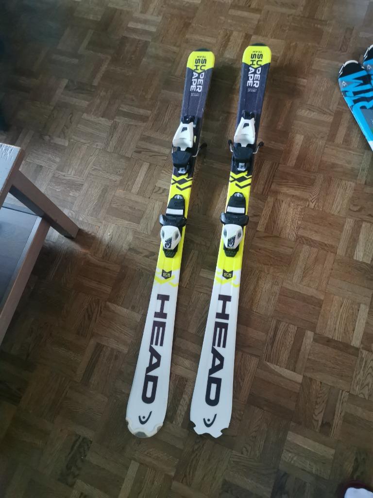 Skis head 127cm super shape team enfant, Skis, Enlèvement, Utilisé, Ski