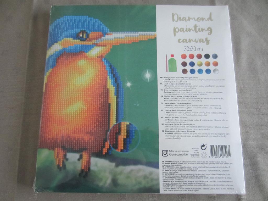 Diamond painting op frame Ijsvogel, Ophalen of Verzenden, Nieuw