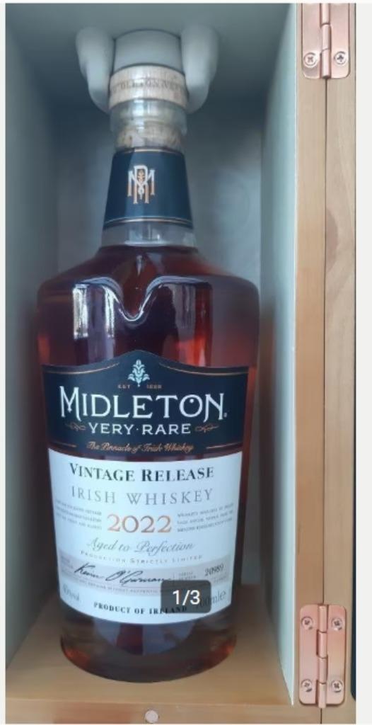 Whisky irlandais très rare Midleton 2022 0,7 l, Neuf, Autres régions, Pleine, Enlèvement
