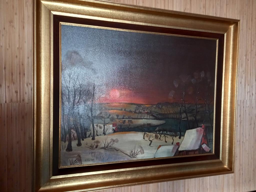 Winterlandschap, Antiek en Kunst, Ophalen