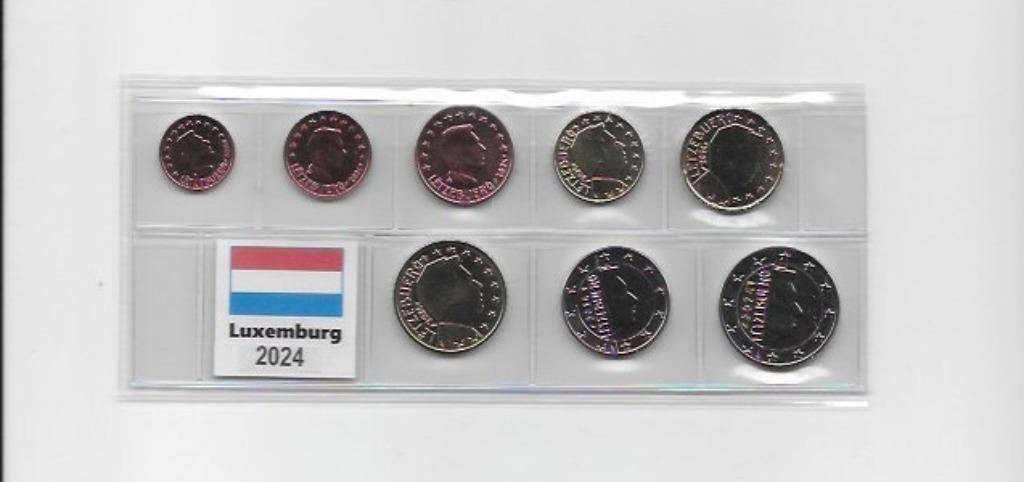 Reeks euromunten Luxemburg 2024, Ophalen of Verzenden, Luxemburg