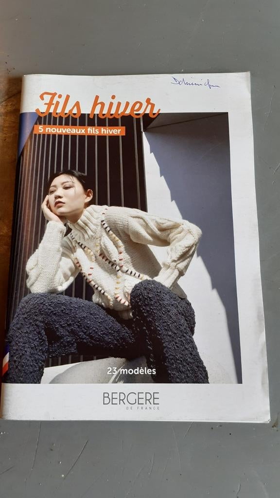 Livre tricot bergère de France 23 modèles hiver, Ophalen of Verzenden, Gebruikt, Breien