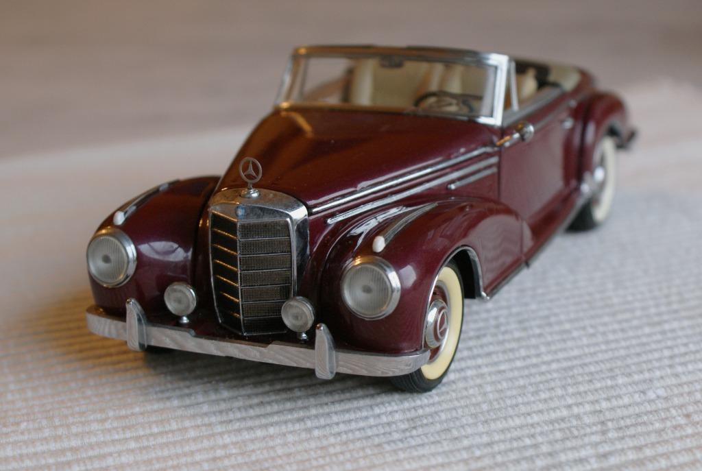 Mercedes 300SC, cabriolet, 1957, Franklin Mint 1:24, Enlèvement ou Envoi, Comme neuf, Voiture, Autres marques