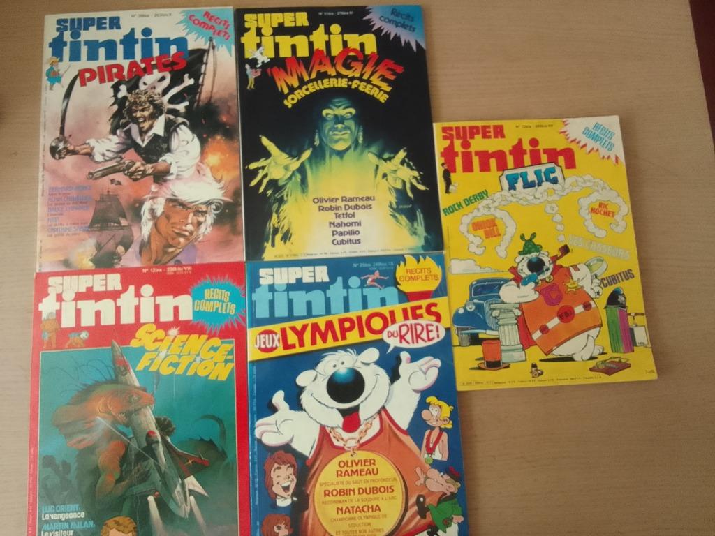 Super TINTIN 8 9 10 11 12 récits complets, Livres, Enlèvement ou Envoi, Utilisé