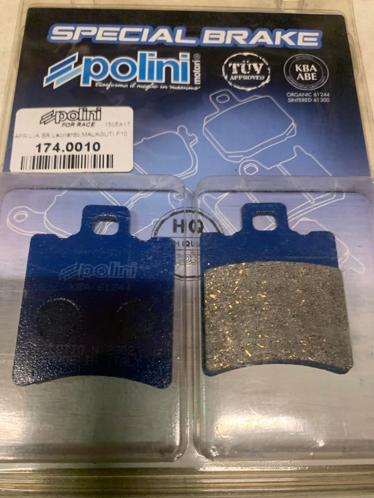 PLAQUETTES DE FREIN POLINI 174.0010 MBK…, Vélos & Vélomoteurs, Enlèvement ou Envoi, Aprilia