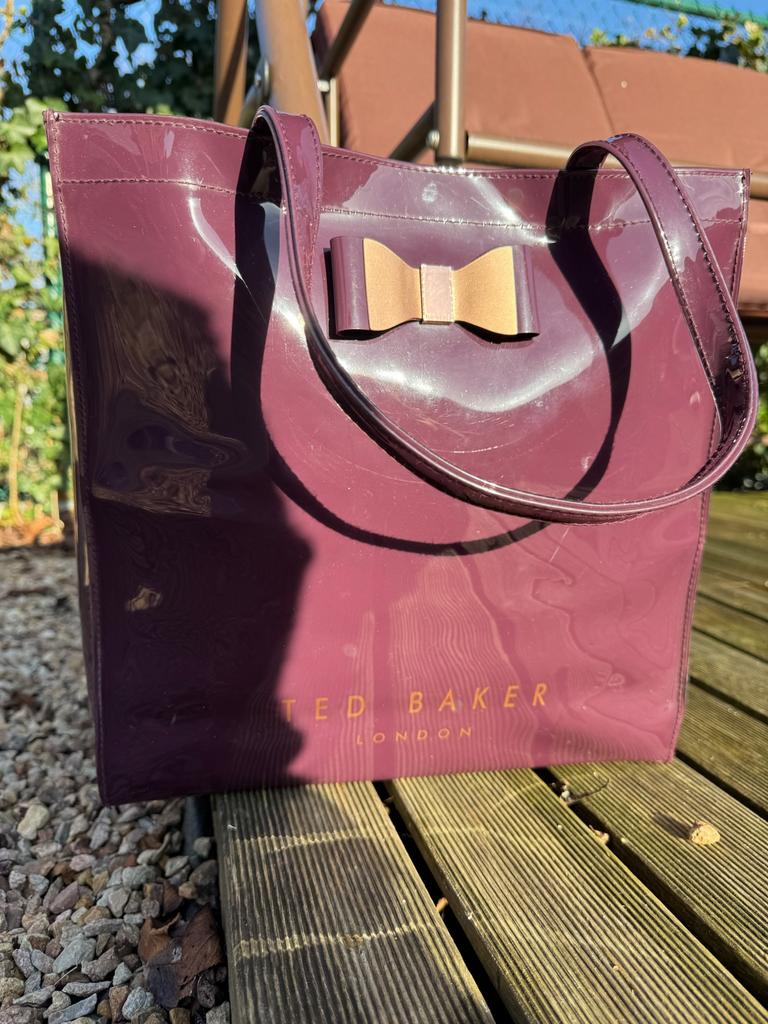 TED BAKER tote bag, Handtassen en Accessoires, Tassen | Damestassen, Ophalen, Gebruikt, Paars, Shopper