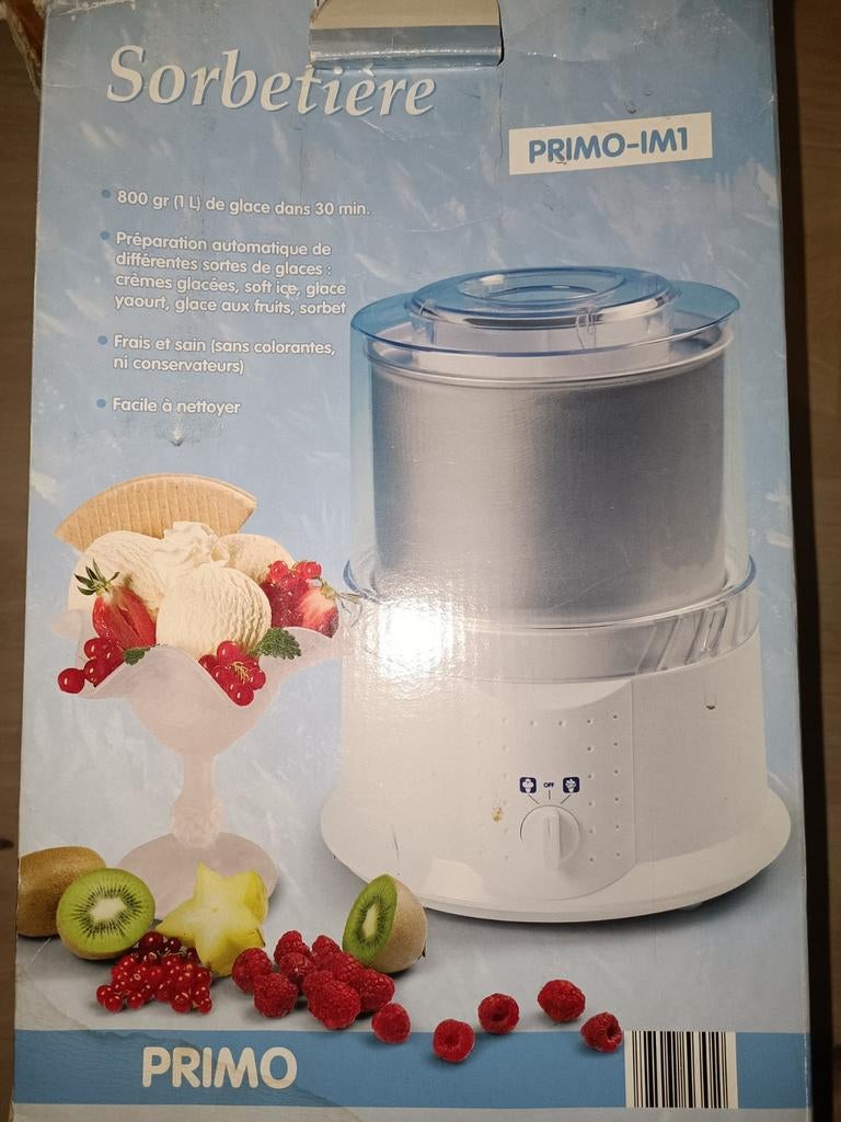 sorbetiere primo, Ophalen