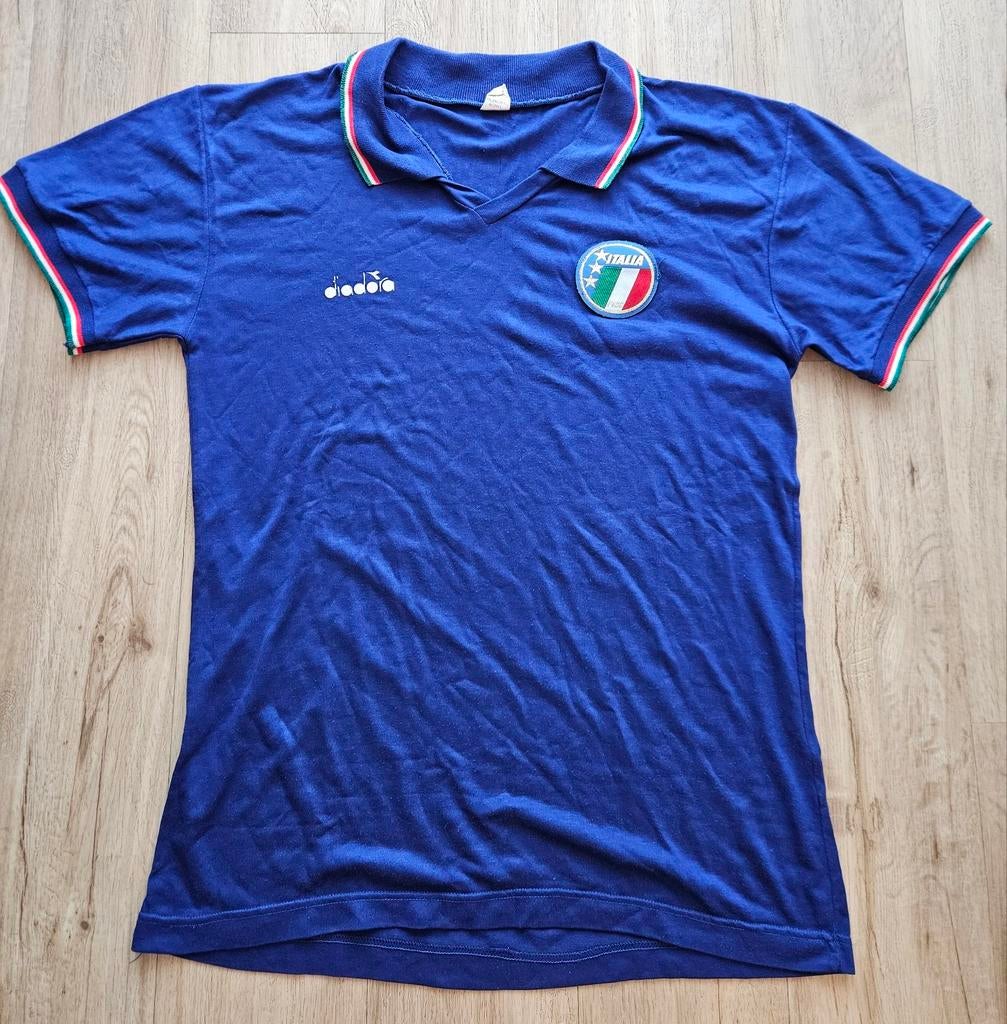 Maillot de football vintage italien Coupe du monde 1986, Enlèvement ou Envoi, Comme neuf, Maillot