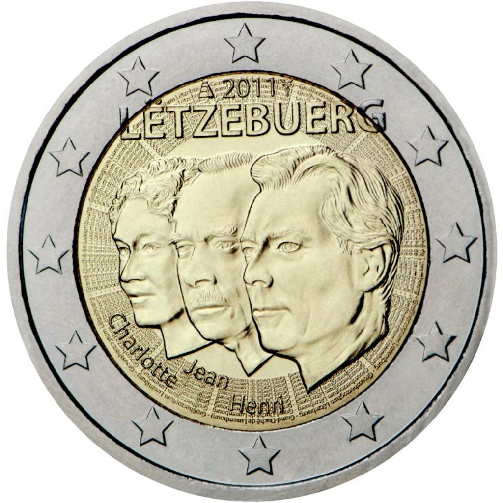 2 euro luxemburg 2011 UNC 50e verjaardag van de nominatie, Ophalen of Verzenden, Luxemburg, 2 euro, Setje