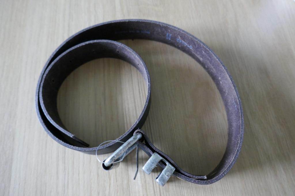 Ceinture pour enfant en cuir 65 cm, marron foncé (neuve), Enlèvement ou Envoi, Neuf