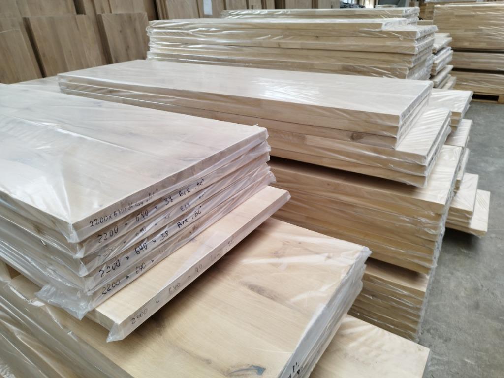Betaalbare eiken panelen 20/22 of 40 mm dik, eiken planken, Ophalen, Nieuw, Hout, 20 tot 50 mm