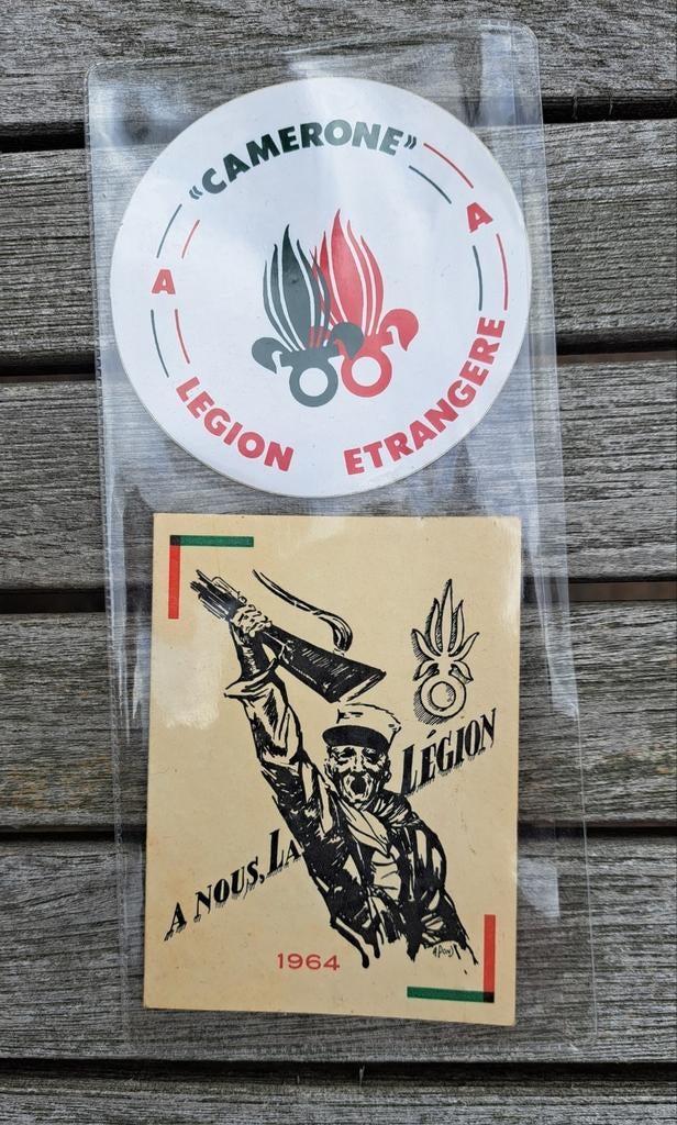 Oude maar nieuwe stickers van het Vreemdelingenlegioen, Verzamelen, Militaria | Algemeen, Ophalen of Verzenden