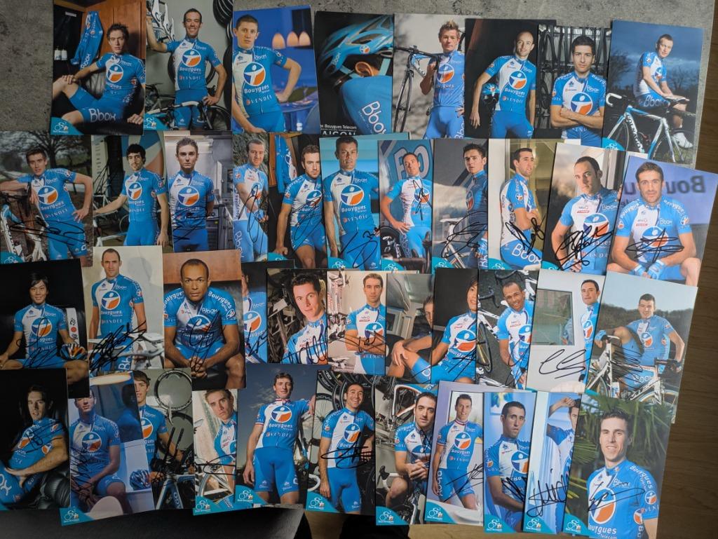 Wielrenners  Bbox 2010 postkaarten 41x GEHANDTEKEND, Verzenden, Zo goed als nieuw