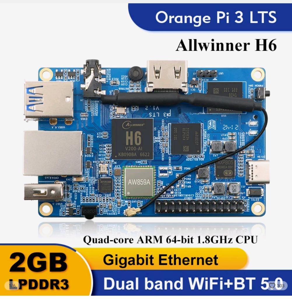 Mini pc Orange pi 3 lts : nieuw!!!!!!Met installatie/ box., Computers en Software, Ophalen of Verzenden, Nieuw