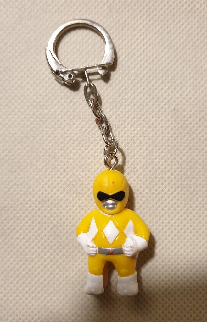 sleutelhanger Power Rangers - geel - 3.5 cm, Verzamelen, Ophalen of Verzenden, Gebruikt, Knuffel of Figuurtje