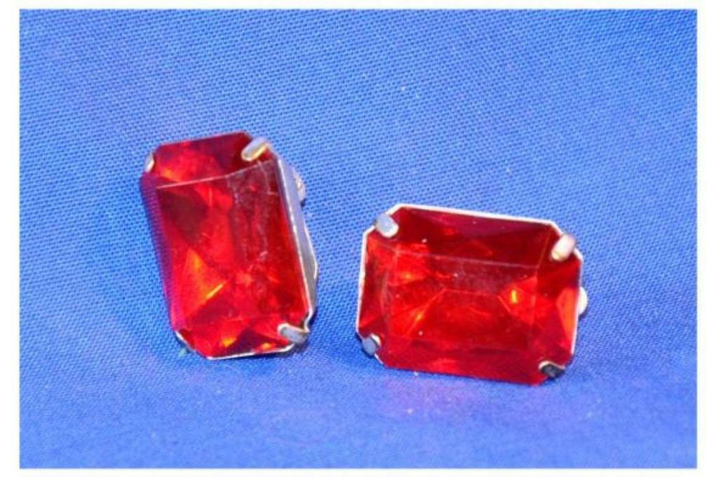§  boucles d'oreille a clip vintage ( ph4), Enlèvement ou Envoi, Utilisé, Rouge, Autres matériaux