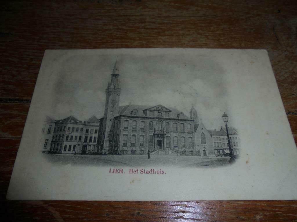 postkaart Lier Stadhuis, Verzenden