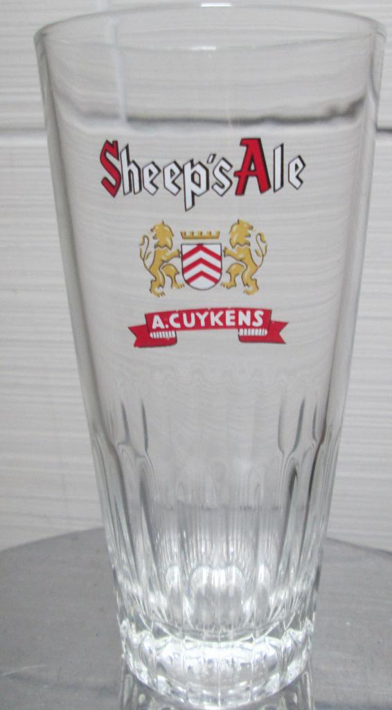 Oud Sheep's Ale glas van brouwerij Cuyckens, Enlèvement ou Envoi, Utilisé, Verre ou Verres, Autres marques