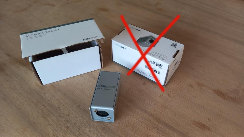 Klark Teknik Mic Booster CM-1, Enlèvement, Neuf, Audio