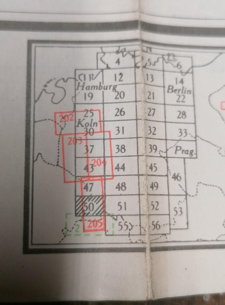 Cartes topographiques militaire US Américaine Allemagne WW2, Envoi