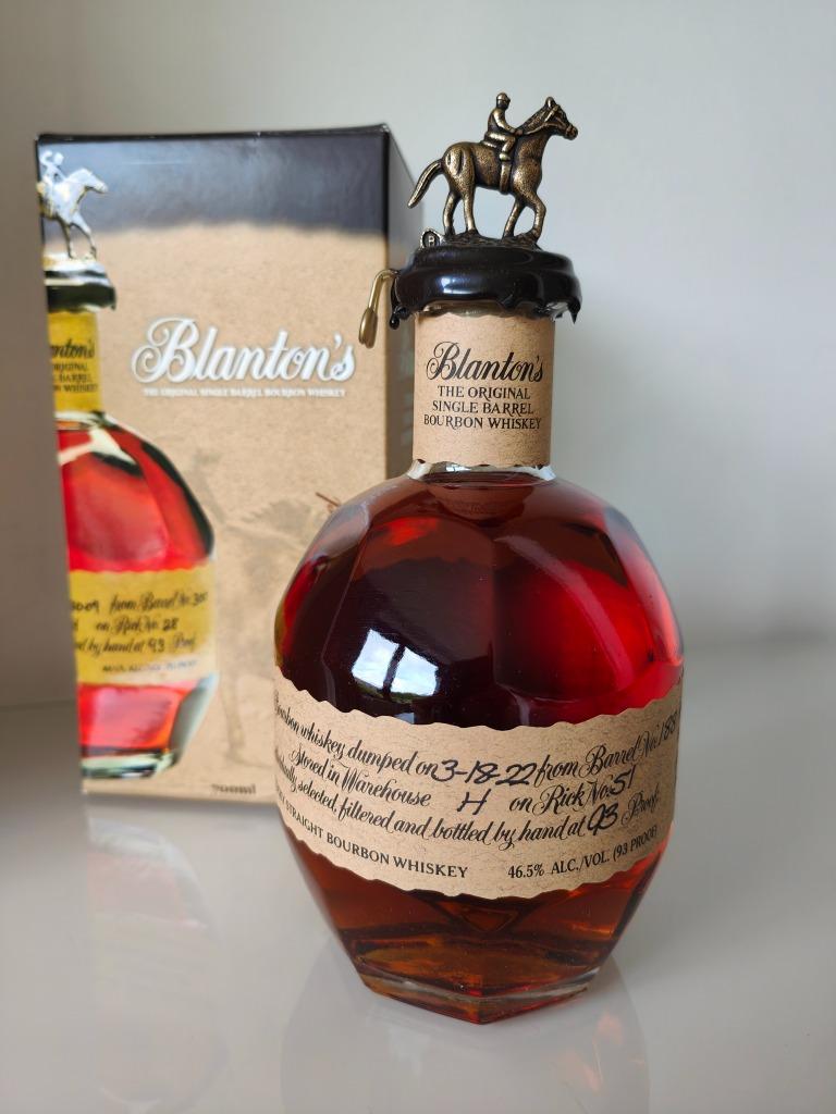 Blanton's Original, Bouteille 133, Fût 188, Bouchon "B",70cl, Collections, Vins, Neuf, Autres types, Autres régions, Pleine, Enlèvement ou Envoi
