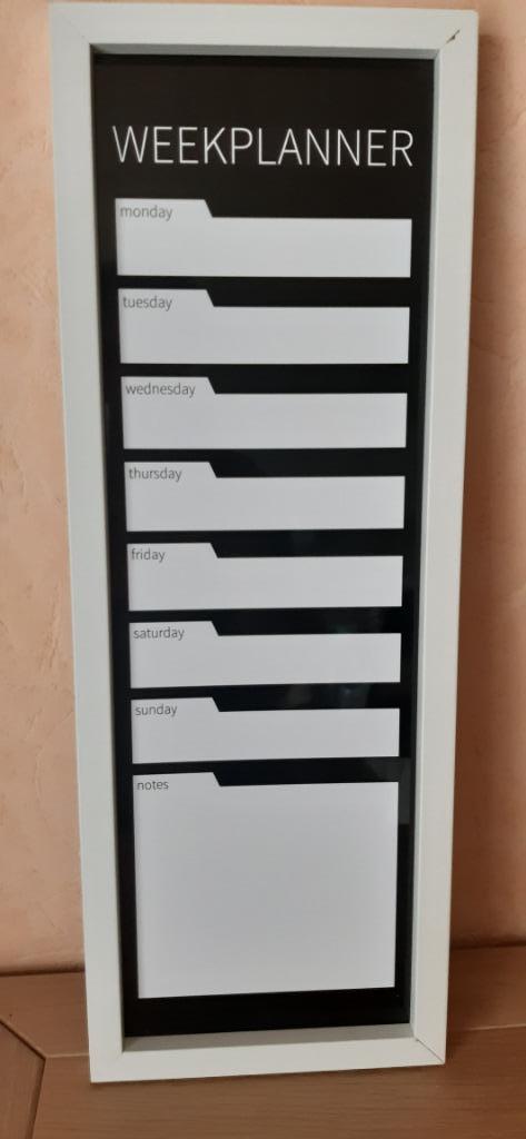 Weekplanner, Huis en Inrichting, Woonaccessoires | Memoborden, Ophalen, Nieuw, Magneetbord