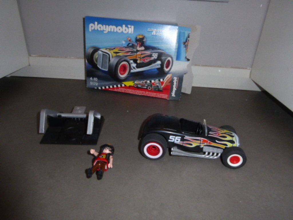 Fire Racer Hotrod - 5172 - playmobil, Kinderen en Baby's, Speelgoed | Playmobil, Zo goed als nieuw, Complete set, Ophalen of Verzenden