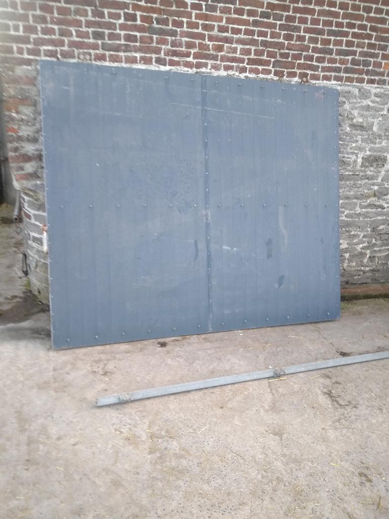 porte metalique sur rail, Bricolage & Construction, Enlèvement, Utilisé, Métal