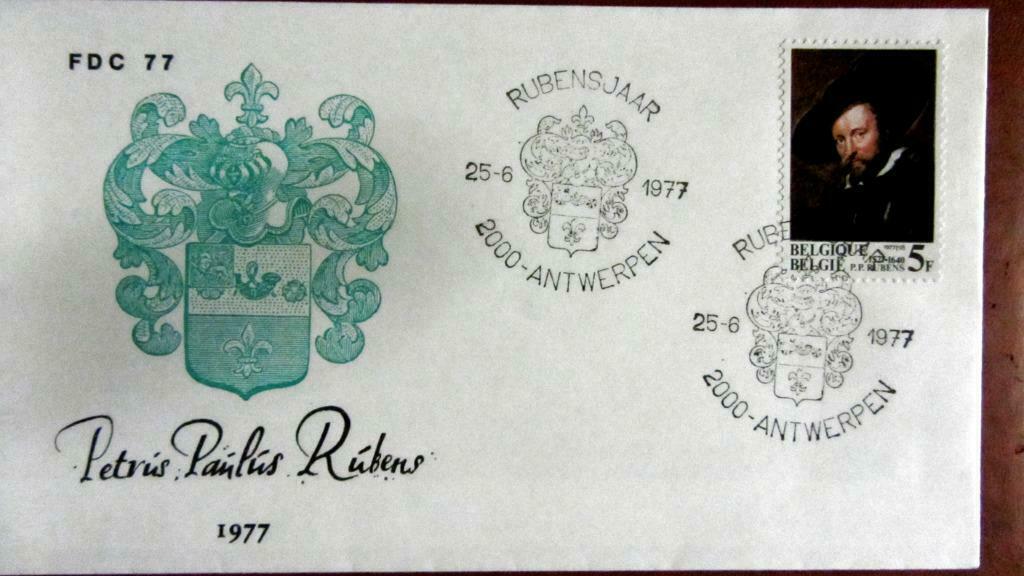 FIRST DAY COVER- SCHILDERIJEN- SCHILDERS- RUBENS- BELGIË, Enlèvement ou Envoi, Affranchi, Autres thèmes