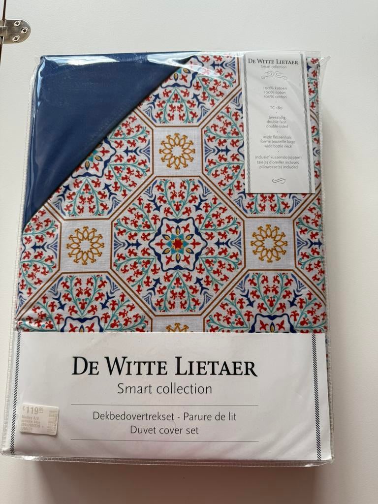 De Witte Lietaer smart collection dekbedovertrek, Blauw, Dekbedovertrek, Ophalen of Verzenden, Nieuw