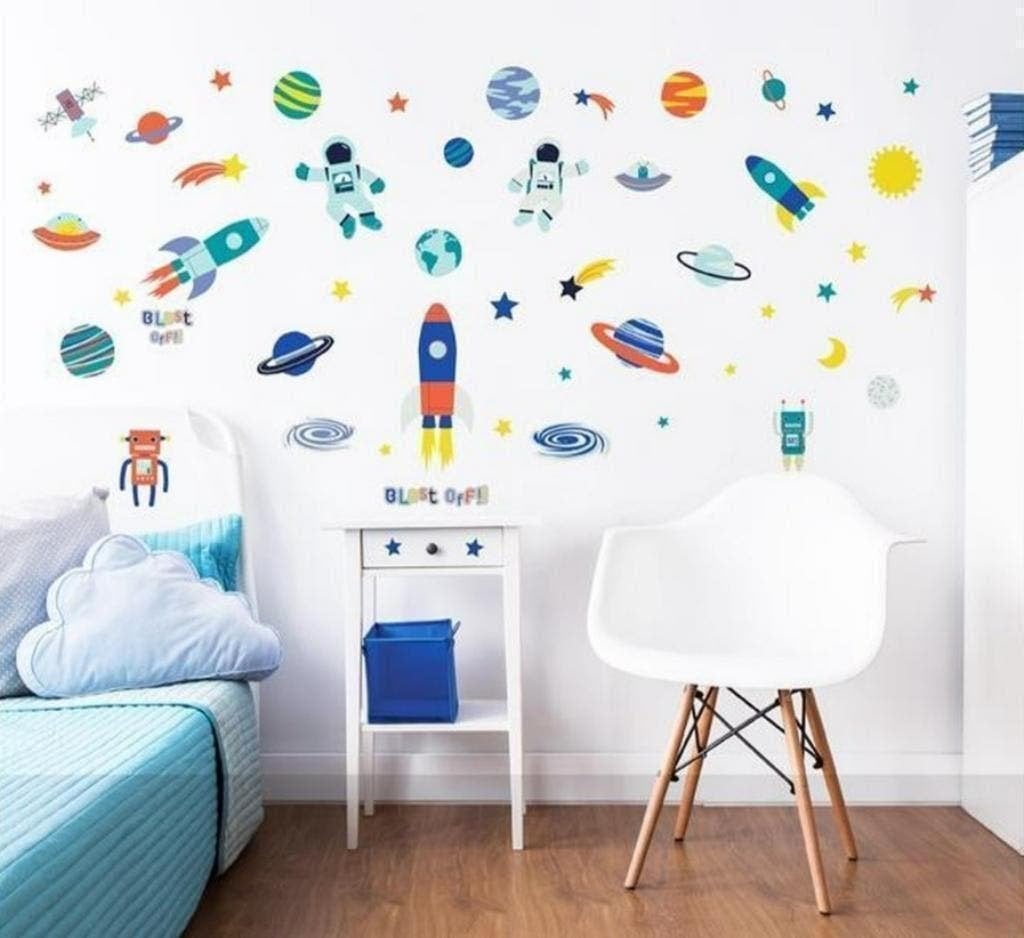 Ruimtevaart Muurstickers Walltastic - Van 29,95 voor 14,95!, Ophalen of Verzenden, Nieuw, Verwijderbaar, Wanddecoratie