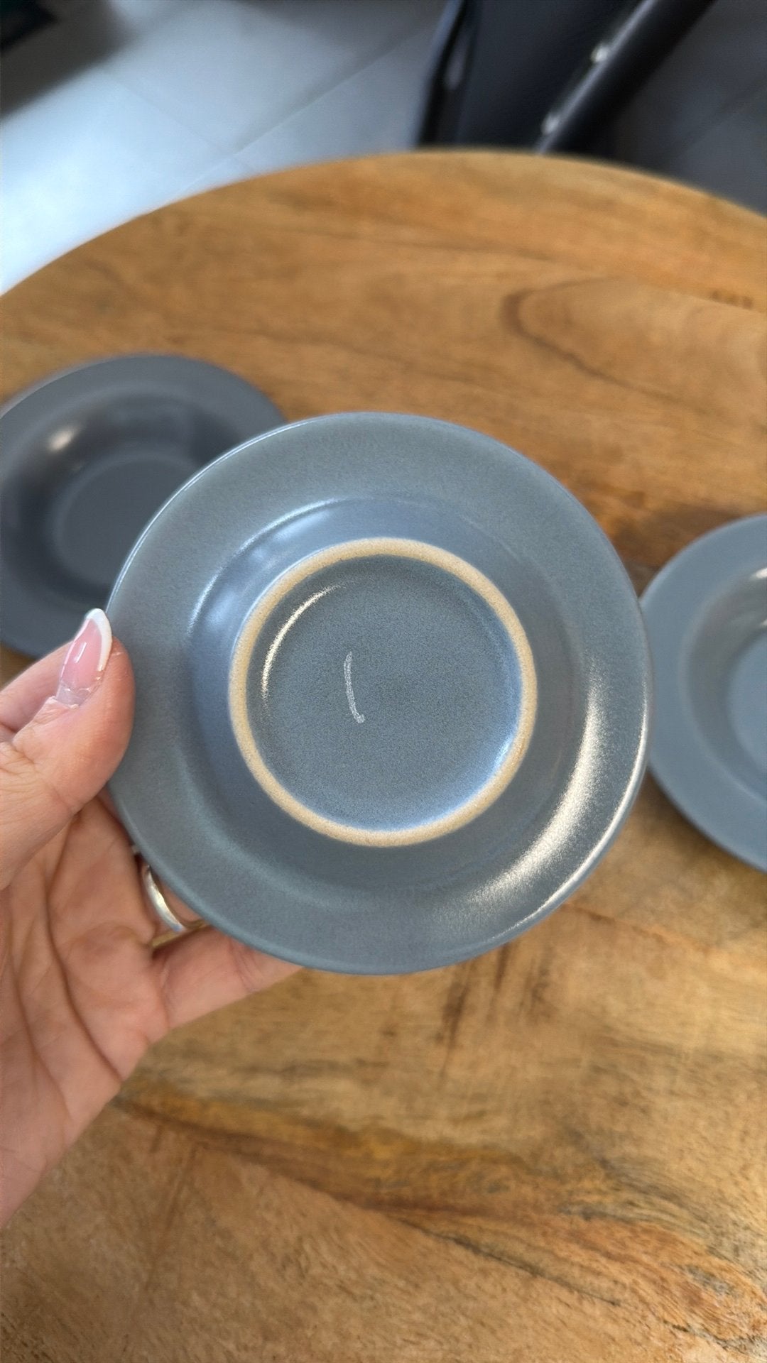 3 kleine blauwe bordjes ikea, Huis en Inrichting, Ophalen, Zo goed als nieuw