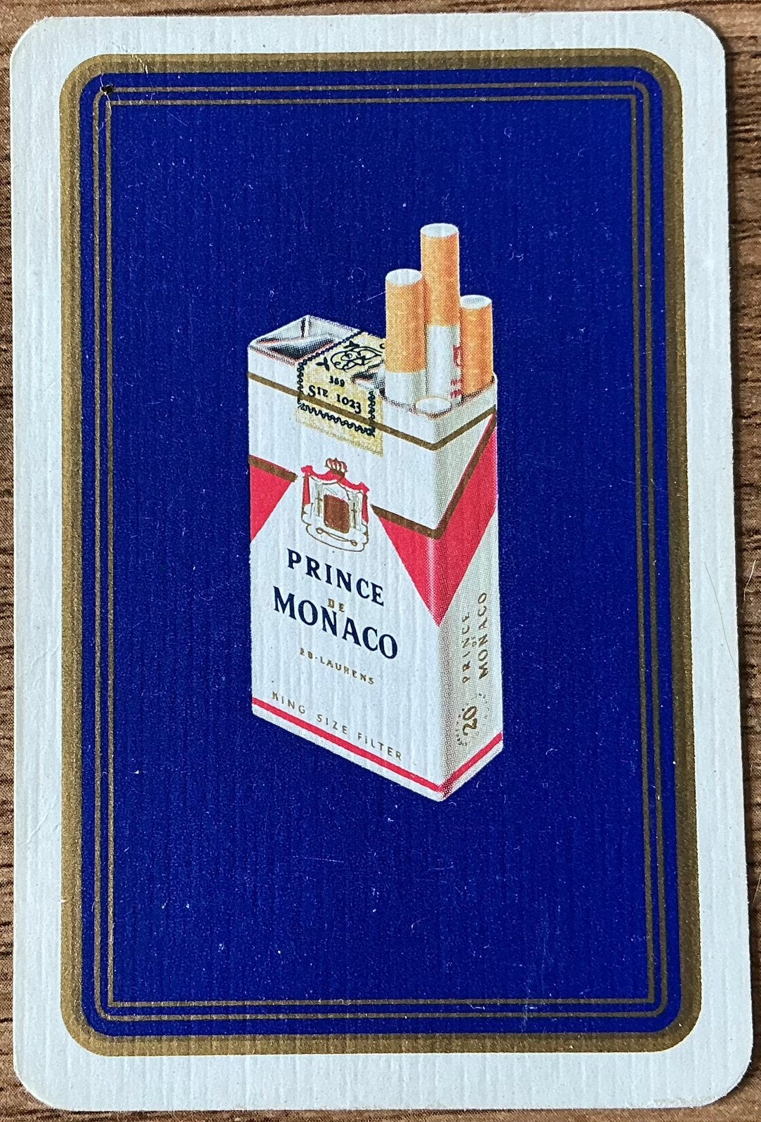 Splk ED.LAURENS/PRINCE DE MONACO CIGARETTES, Verzamelen, Ophalen of Verzenden, Zo goed als nieuw, Speelkaart(en)