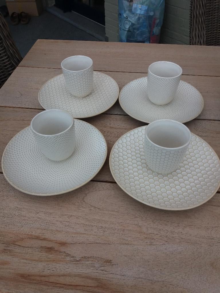 4-TAS+4-ONDERTAS ASA SELECTION HANDMADE, Huis en Inrichting, Keuken | Servies, Ophalen, Nieuw