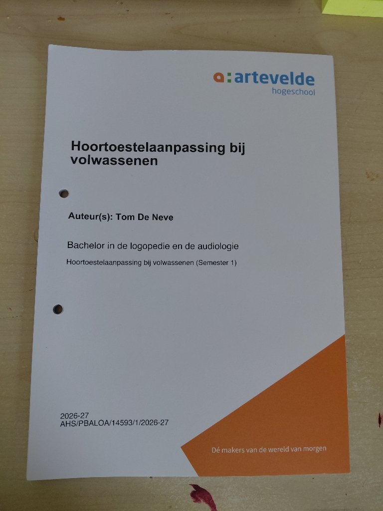 Hoortoestelaanpassing bij volwassenen, Boeken, Nieuw, Ophalen of Verzenden, Hogeschool, Tom De Neve