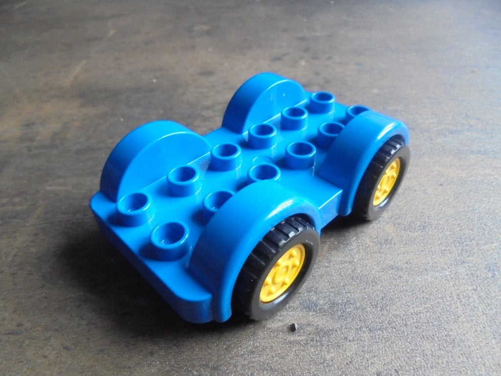 Lego Duplo Car Base 2x6 with Fixed Axles (zie foto's) 4, Enlèvement ou Envoi, Utilisé, Briques en vrac, Duplo