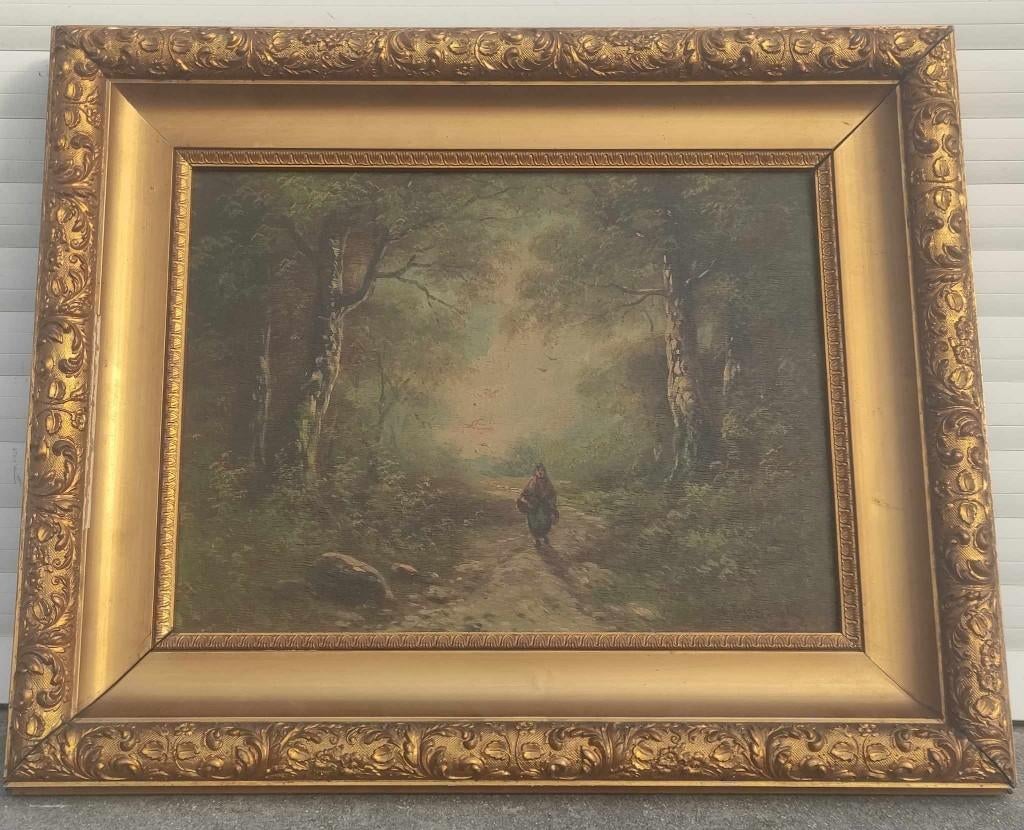 Huile sur panneau signe Paul schouten, Antiquités & Art, Enlèvement ou Envoi