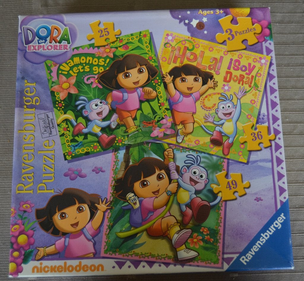 Puzzels Dora, Ophalen of Verzenden, 10 tot 50 stukjes, Gebruikt, 4 tot 6 jaar