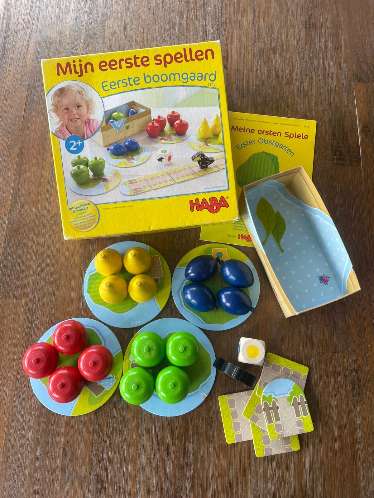 Haba - Eerste boomgaard-spel, Ophalen, Gebruikt