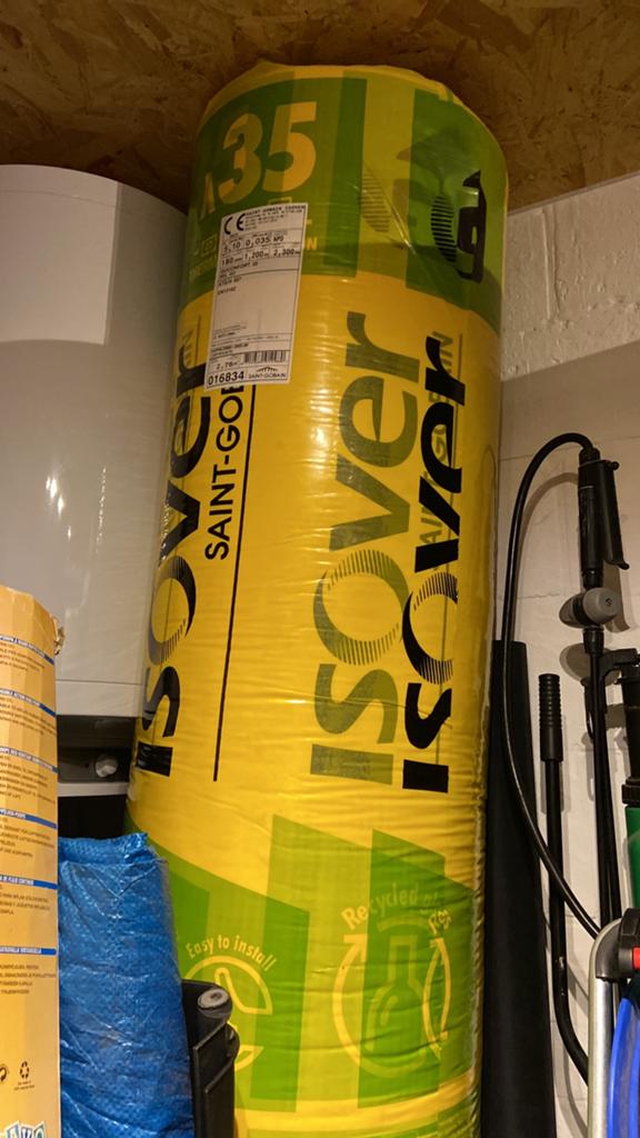 ISOVER Isoconfort 35 18cm/Rd5.1 (rol 2,76m²), Doe-het-zelf en Bouw, Nieuw, Minder dan 5 m², Glaswol, Ophalen