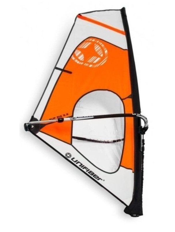 Surfzeil incl. mast en giek - 4.5 m² - splinternieuw, Watersport en Boten, Windsurfen, Nieuw, Complete set, Unifiber, Met draagtas