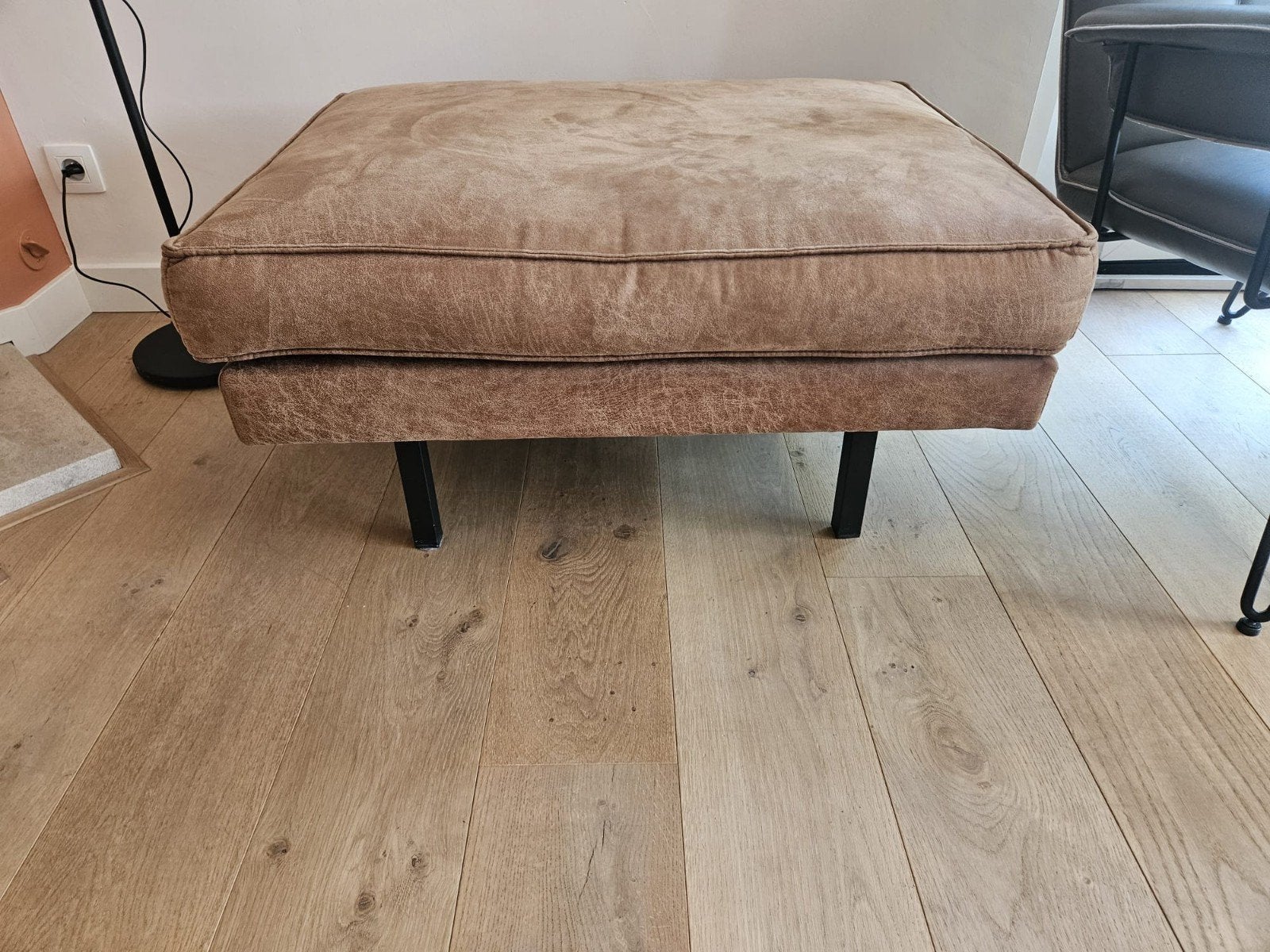 Zetel 3zit 2zit en 2 poef´s, Ophalen, Stof