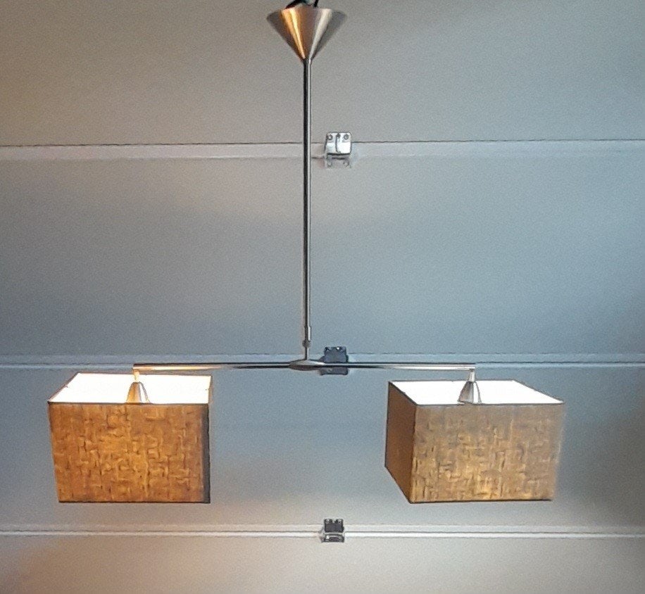 T – Pendulelamp, Ophalen, Zo goed als nieuw, Hanglamp, E27 (groot)