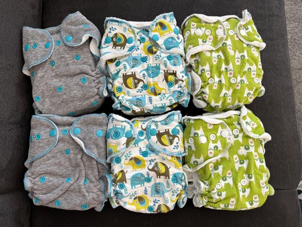 Pakket wasbare luiers, Kinderen en Baby's, Ophalen of Verzenden, Zo goed als nieuw, Overige typen, Overige merken