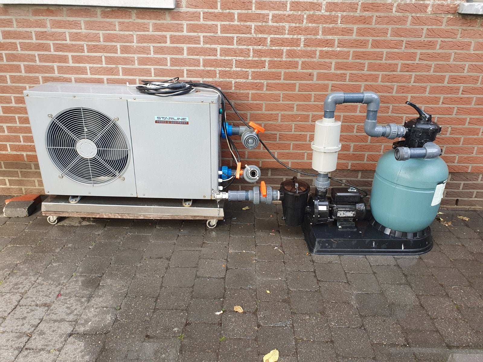 filter installatie en warmte pomp voor zwembad, Tuin en Terras, Ophalen, Filter