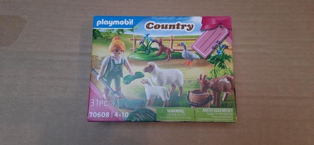 Playmobil Country 70608 - Boerin met weidedieren, Complete set, Nieuw, Ophalen of Verzenden, Country