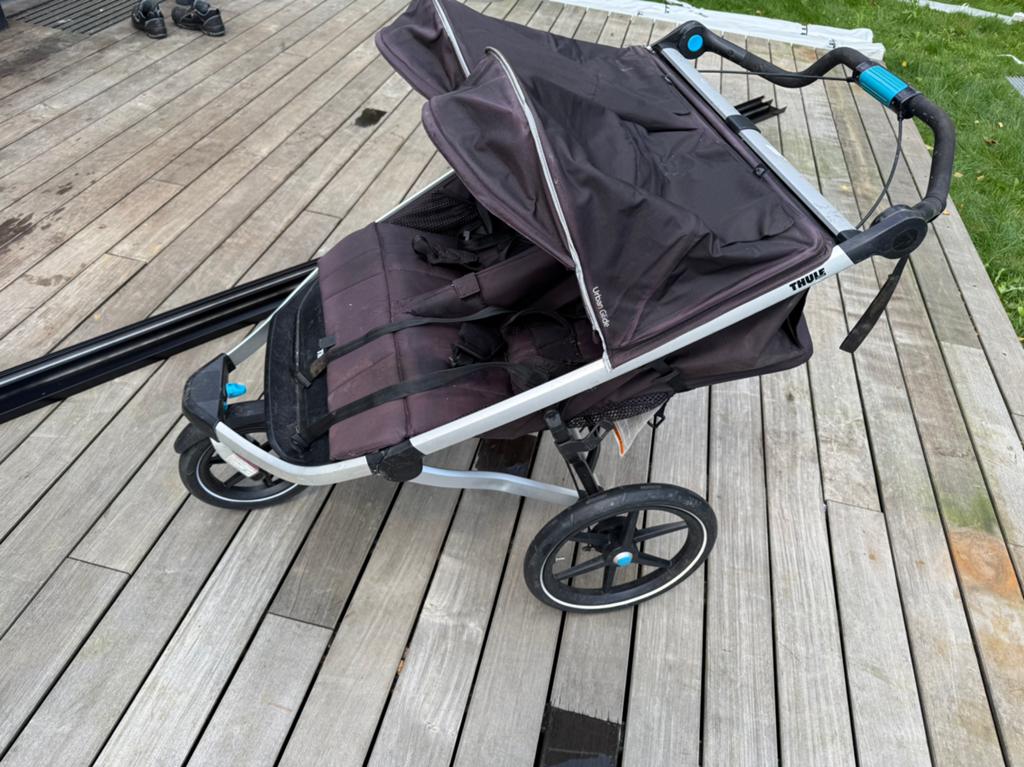 Thule dubbele buggy, Kinderen en Baby's, Gebruikt, Duowagen, Ophalen, Kinderwagen