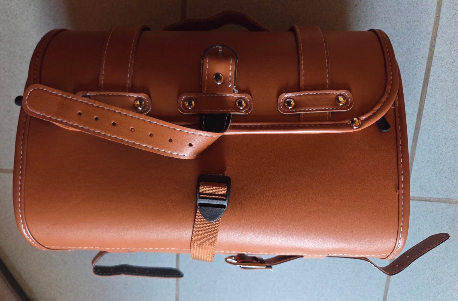 Sacoche en cuir marron pour Vespa, Enlèvement ou Envoi