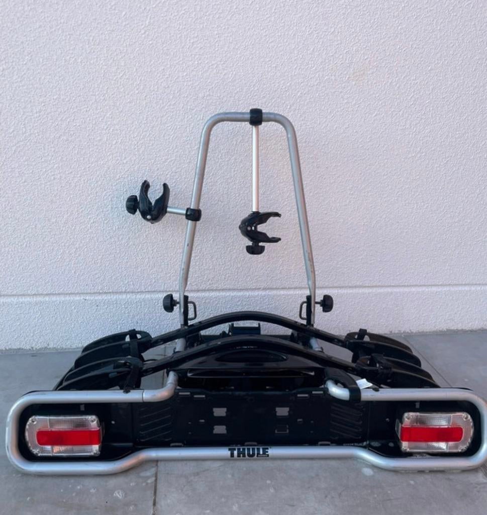 Thule fietsendrager (niet elektrisch), Autos : Divers, Porte-vélos, Enlèvement, 2 vélos, Utilisé, Support d'attelage